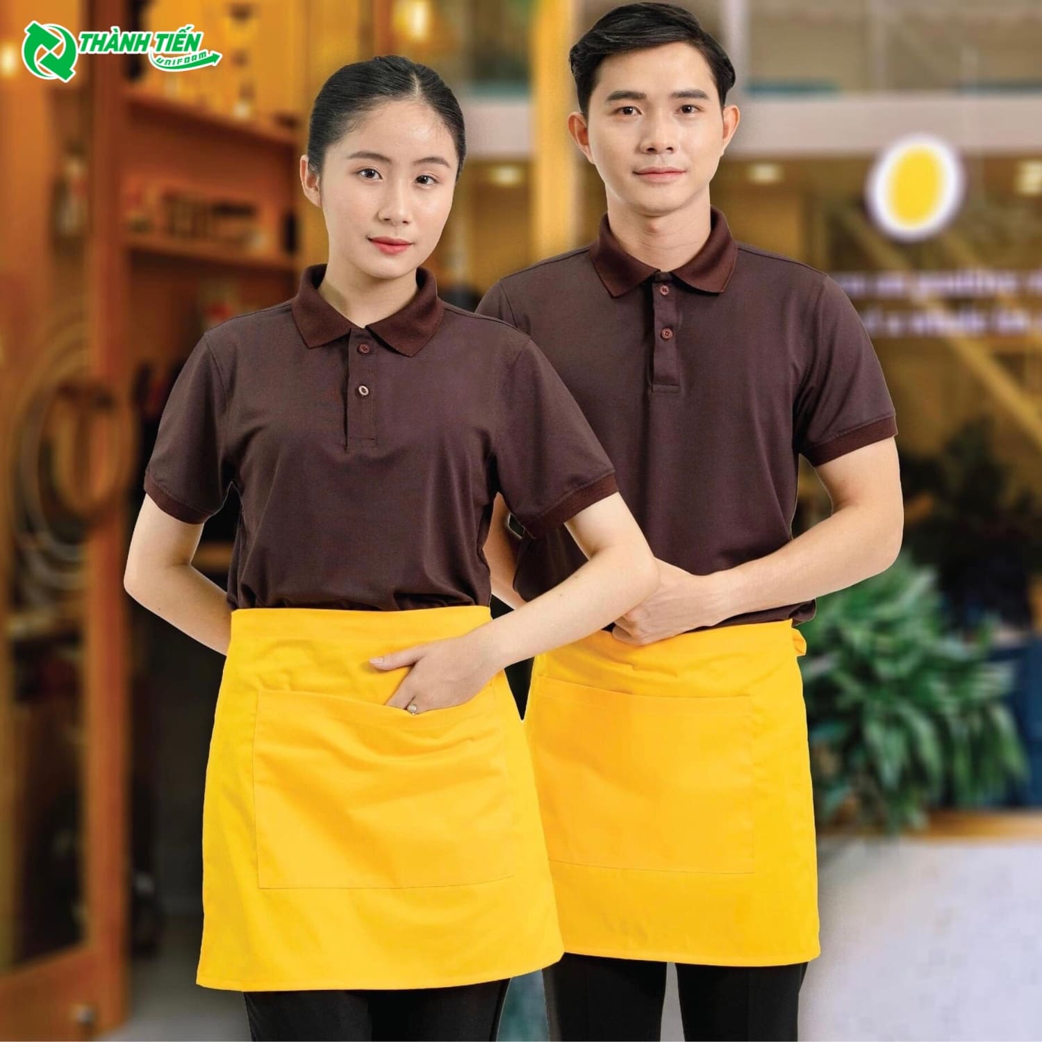 Mẫu tạp dề ngắn ngang hông đẹp