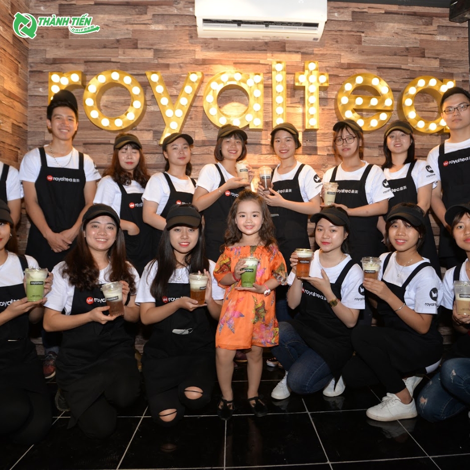 Đồng phục quán trà sữa Royaltea