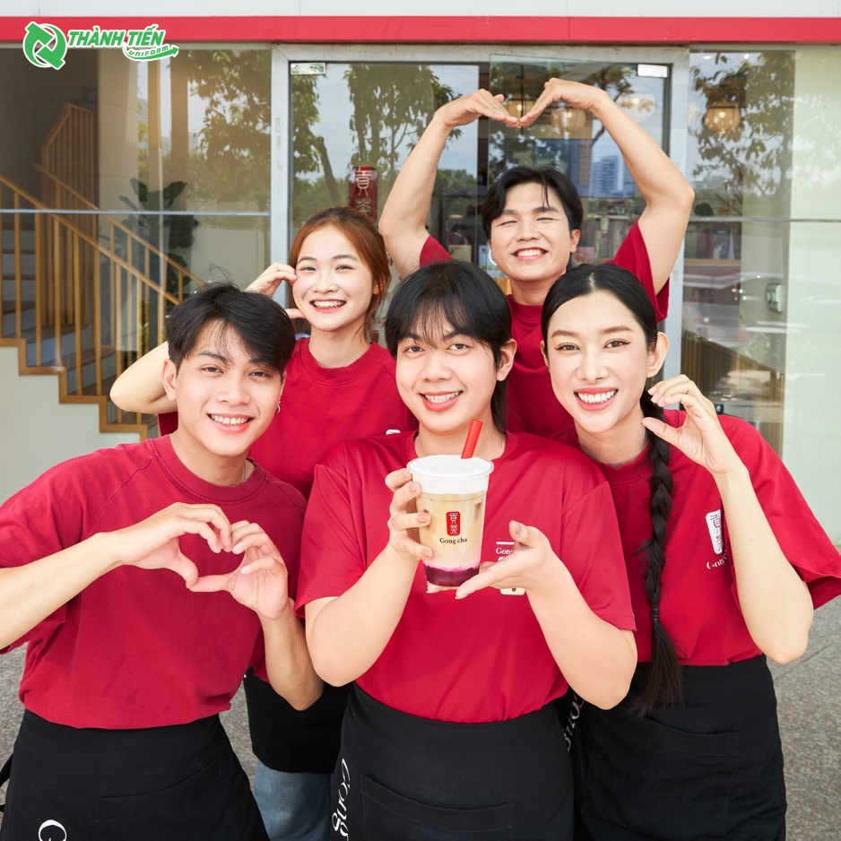 Đồng phục quán trà sữa Gong Cha