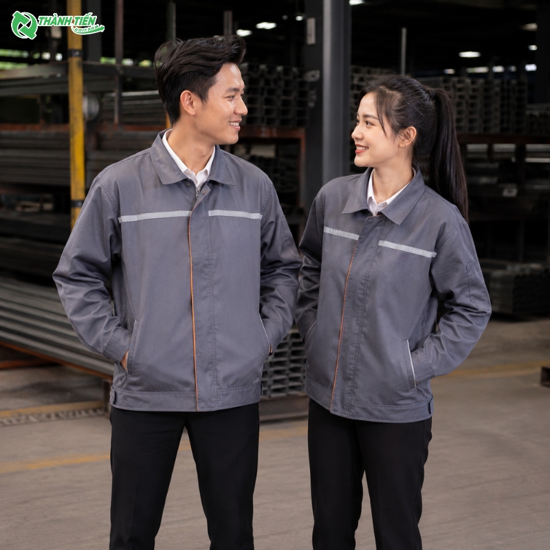 Thiết kế áo khoác đồng phục bảo hộ giúp bảo vệ người lao động trong mọi điều kiện làm việc