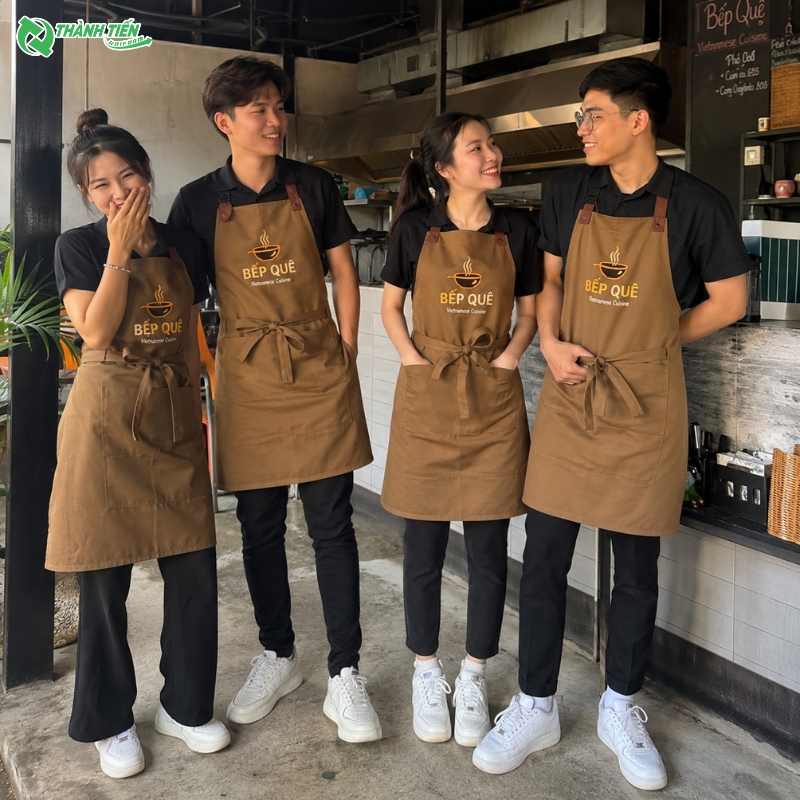 Tạp dề in logo là một công cụ marketing hiệu quả cho doanh nghiệp.