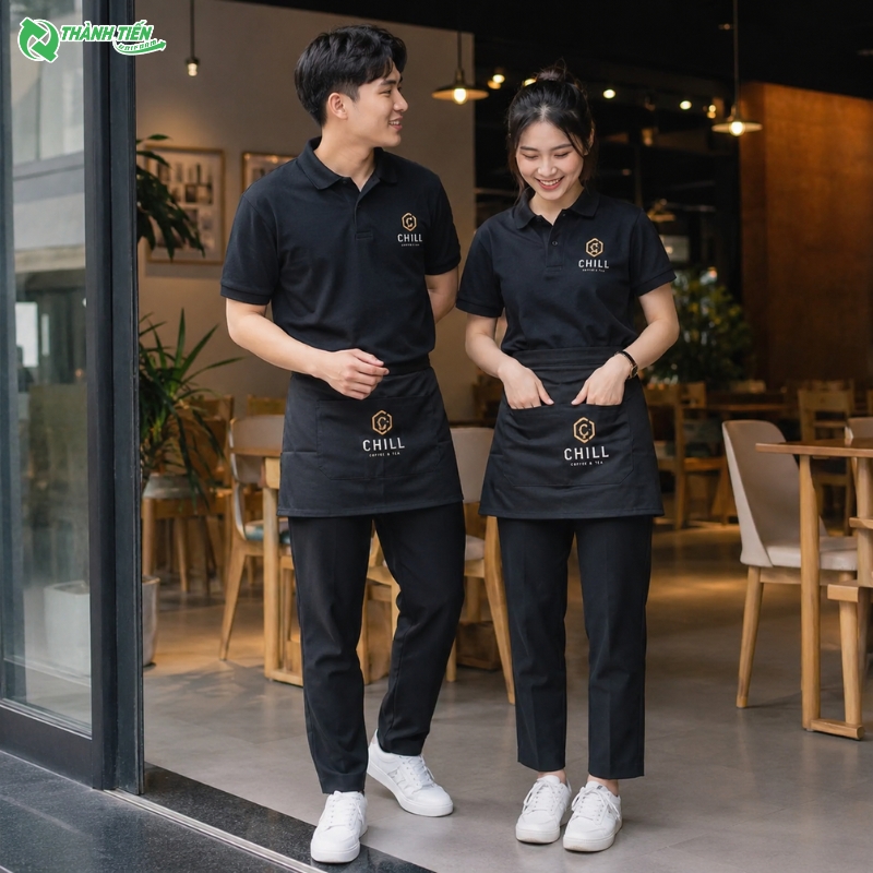 May tạp dề phục vụ theo yêu cầu với nhiều kiểu dáng đẹp.