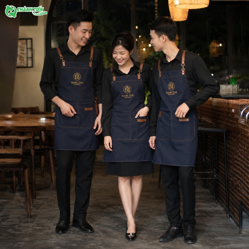 Tạp dề nhà hàng chất liệu cao cấp, bền đẹp lâu dài