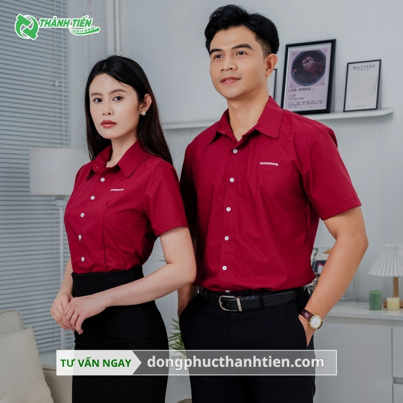 Mẫu áo sơ mi đồng phục công sở thể hiện sự đẳng cấp