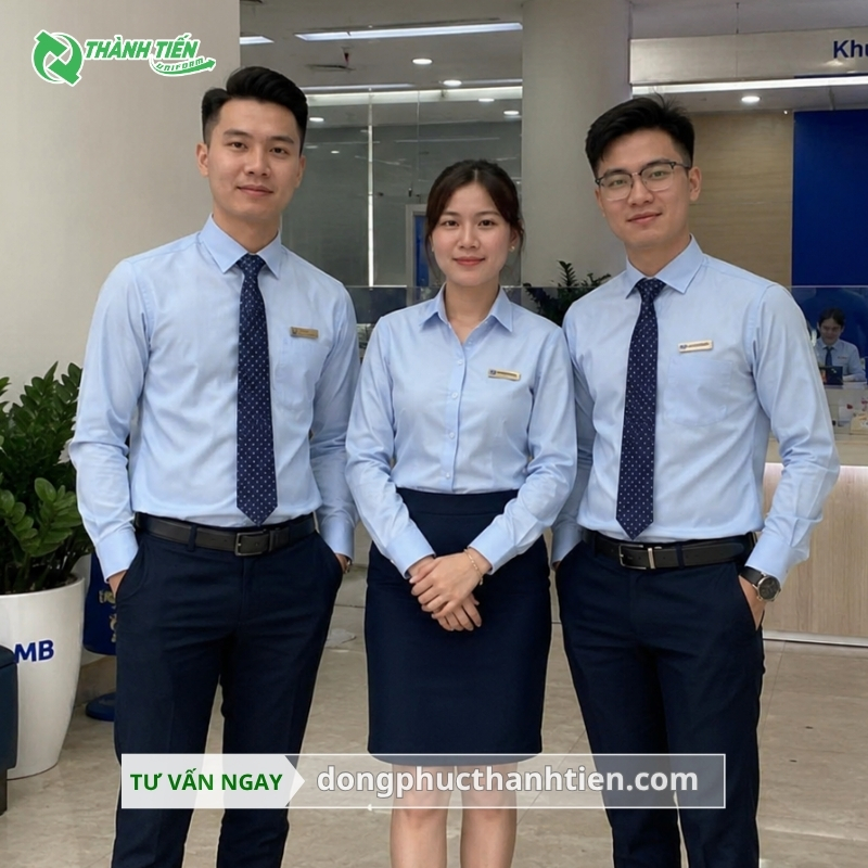 Áo sơ mi đồng phục ngân hàng