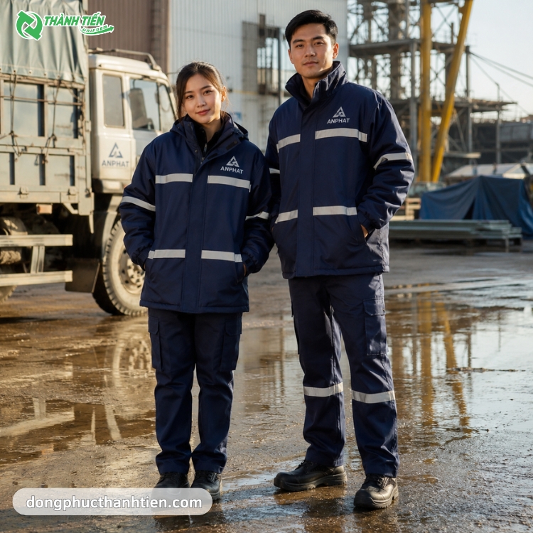 Mẫu áo khoác bảo hộ có phản quang