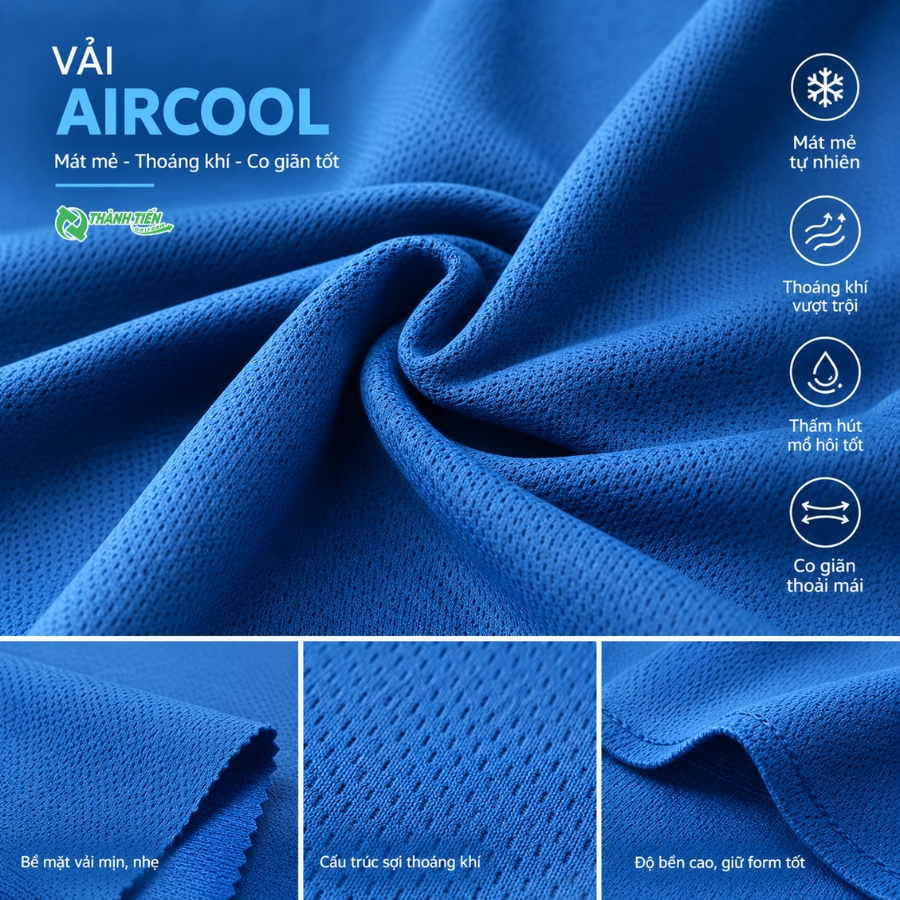 Vải Aircool có thấm hút tốt?