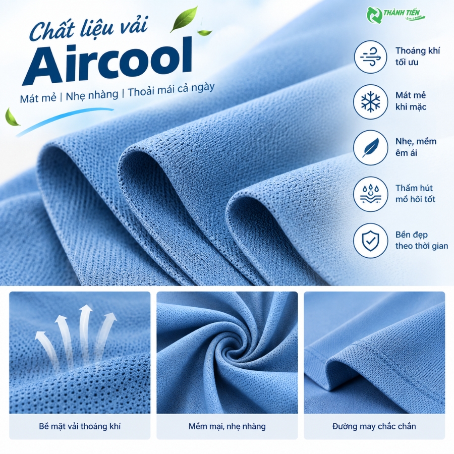 Chất liệu vải Aircool là gì?