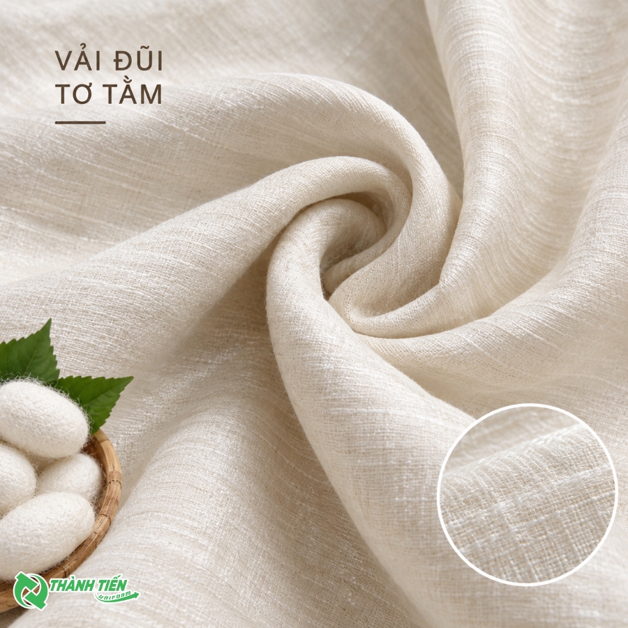 Chất liệu vải đũi tơ tằm